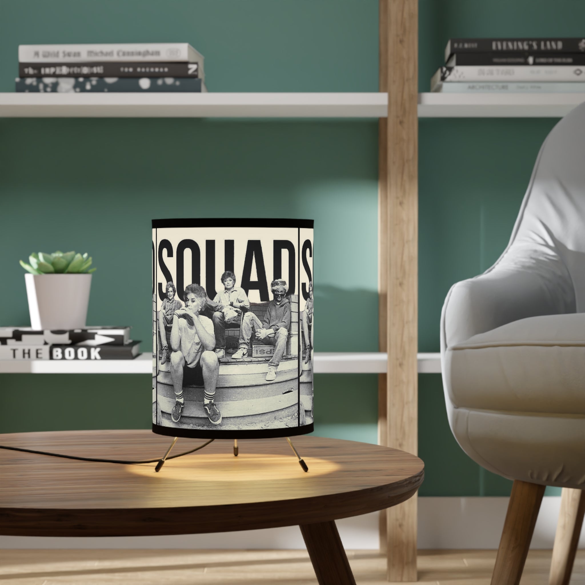 The Golden Girls 80's TV Show- Tripod Lamp with High-Res Printed Shade, US\CA plug - Creations by Chris and Carlos